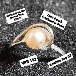 STERLING SILVER VANTEL JOURNEY RING SIZE 9